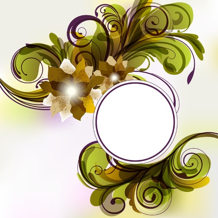 Floral background with place for your textのイラスト素材