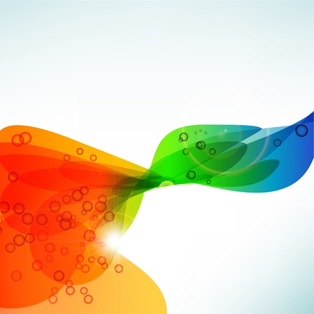 Color abstract background. Bright bent elementsのイラスト素材