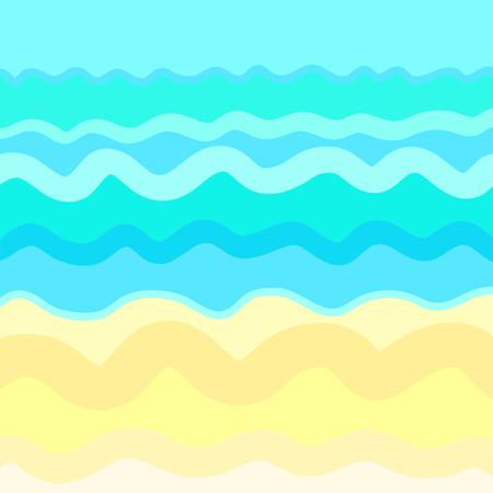 Wallpaper. Pattern with lines and waves. Multicolored texture. Abstract dinamic background. Cold colors. Doodle for design. Line artのイラスト素材