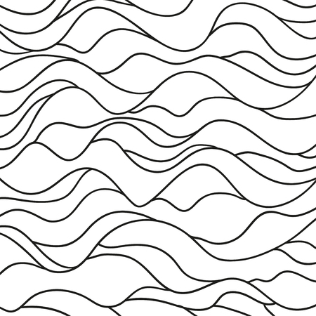 Pattern with lines and waves Universal texture. Abstract dynamic background.のイラスト素材