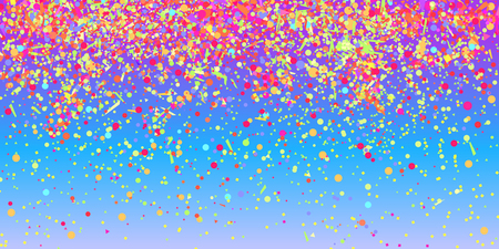 Confetti. Texture from glitters. Festive frame. Pattern for design. Intricate wallpaper with random geometric elements. Print for banners, posters and textiles. Greeting cardsのイラスト素材
