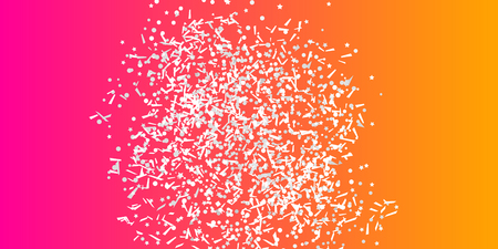Confetti on isolated background. Luxury texture. Festive backdrop with glitters. Pattern for work. Print for polygraphy, posters, banners and textiles. Doodle for design and businessのイラスト素材
