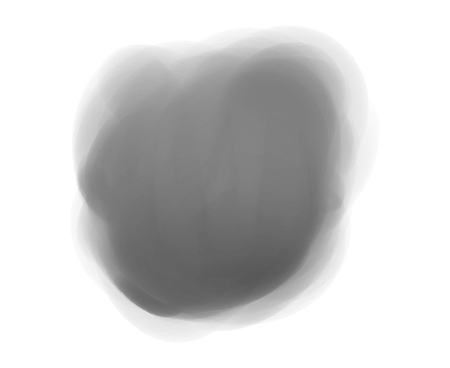 Watercolor spot on white. Digital aquarelle blotch on isolated background. Blur stain. Hand drawn backdrop for design and work. Doodle for inscriptions. Black and white illustrationのイラスト素材