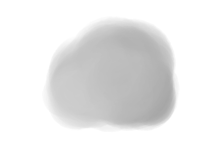 Watercolor spot on white. Digital aquarelle blotch on isolated background. Light blur stain. Hand drawn backdrop for design and work. Black and white illustrationのイラスト素材