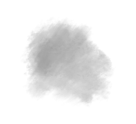 Watercolor spot on white. Digital aquarelle blotch on isolated background. Light blur stain. Hand drawn backdrop for design and work. Black and white illustrationのイラスト素材