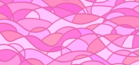 Abstract tile wallpaper of the surface. Wavy background. Mosaic pattern with waves. Multicolored texture. Decorative backdropのイラスト素材