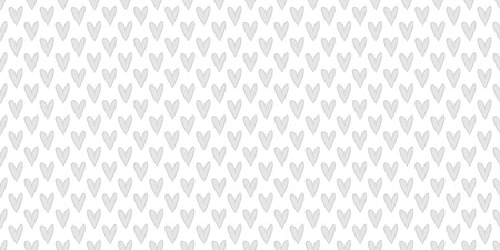Hand drawn background with hearts. Seamless wallpaper on surface. Chaotic texture with many love signs. Lovely pattern. Line art. Print for banner, flyer or poster. Black and white illustrationのイラスト素材