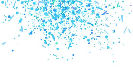 Confetti on isolated white background. Luxury texture. Festive pattern with glittersのイラスト素材