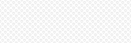 Background with hearts. Seamless monochrome wallpaper. Black and white illustration. Print for designのイラスト素材