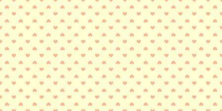 Hand drawn background with abstract hearts. Seamless light wallpaper on surface