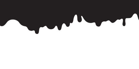 Slime pattern. Abstract slimed background. Black and white illustrationのイラスト素材