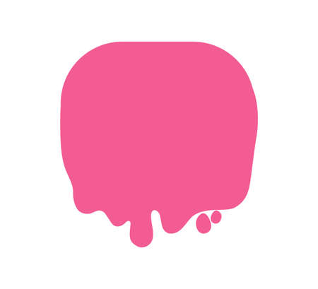 Abstract colored slime shape. Colorful slimed object on isolated backgroundのイラスト素材