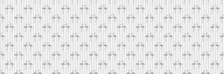 Seamless stripe background with flamingos. Couple in love. Abstract striped texture with birds. Valentine's day. Black and white illustrationのイラスト素材