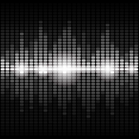 Shining silver digital equalizer with flares  RGB EPS 10 vectorのイラスト素材