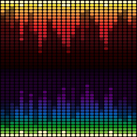 Rainbow digital equalizer background. のイラスト素材