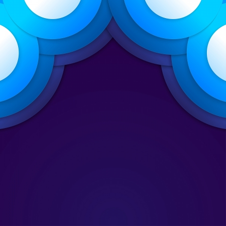 Abstract blue paper circles background. RGB EPS 10 vectorのイラスト素材