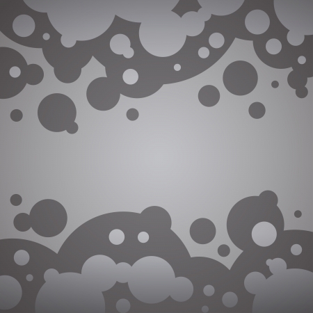 Ilustración de Abstract silver background with round bubbles. RGB EPS 10 vector - Imagen libre de derechos