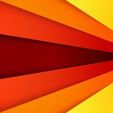 Red, orange and yellow paper layers abstract vector background. RGB EPS 10 vector illustrationのイラスト素材