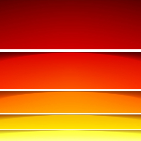 Red, orange and yellow paper layers abstract vector background. RGB EPS 10 vector illustrationのイラスト素材