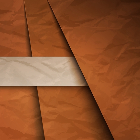 Brown paper layers abstract background. RGB EPS 10 vector illustrationのイラスト素材