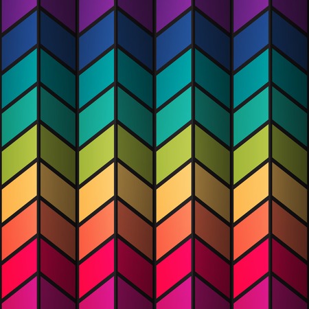 Rainbow colorful stained-glass rectangles abstract background. RGB EPS 10 vector illustrationのイラスト素材