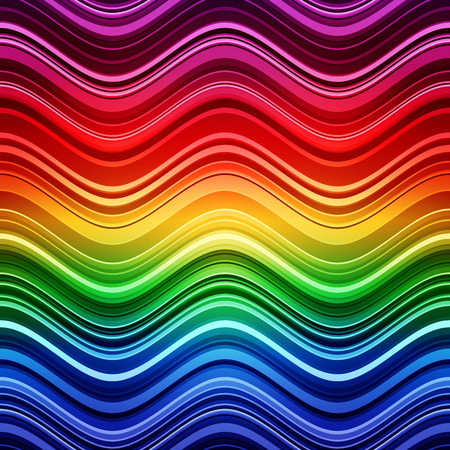 Abstract rainbow stripes waves colorful background.  のイラスト素材
