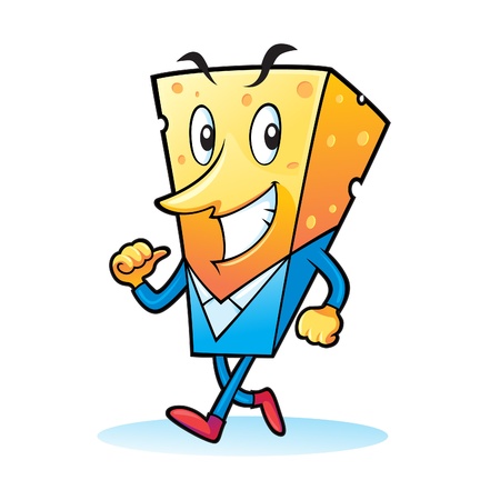 Business Cheese Manのイラスト素材