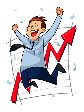Happy Businessmanのイラスト素材