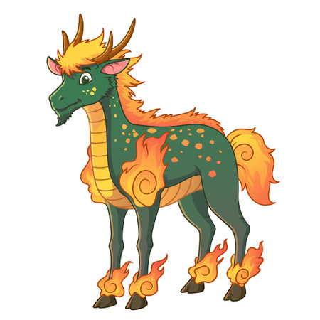 Kirin Cartoon Illustrationのイラスト素材