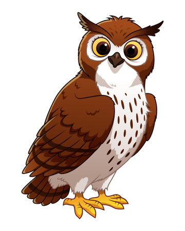 Owl Cartoon Animal Illustrationのイラスト素材