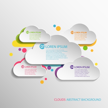 Clouds Design Illustration.のイラスト素材