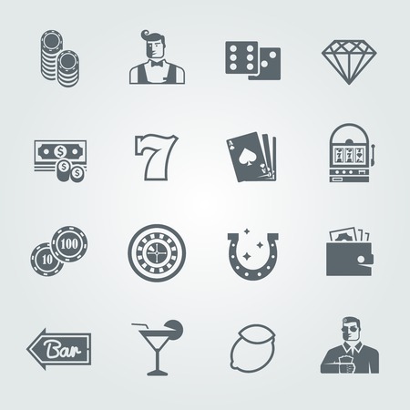 Simple black vector icons set for web and mobile apps.のイラスト素材