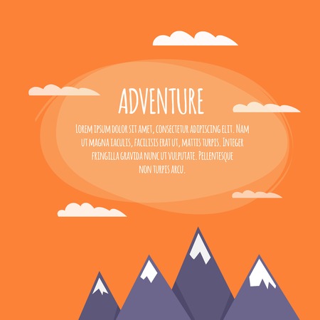 Colorful flat cartoon vector background.のイラスト素材