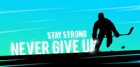 Motivational concept silhouette of the biker.のイラスト素材