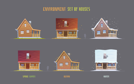 Environment vector illustration elements for game.のイラスト素材