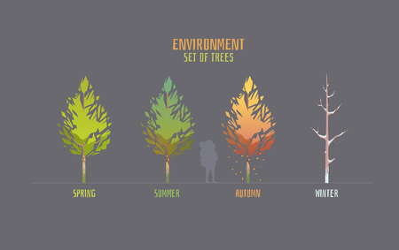 Environment vector illustration elements for game.のイラスト素材