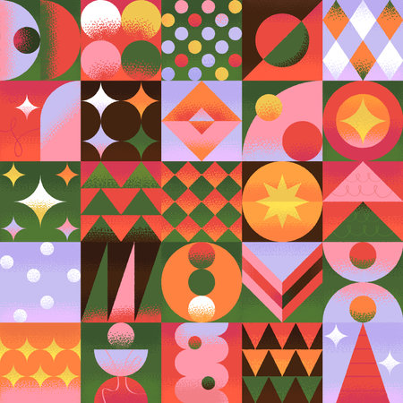 Squarry Christmasのイラスト素材