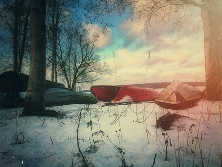 Morning lake.の素材