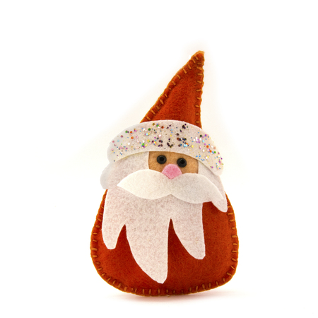 Ded Moroz toy made of feltの写真素材