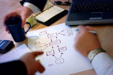 Business people planing