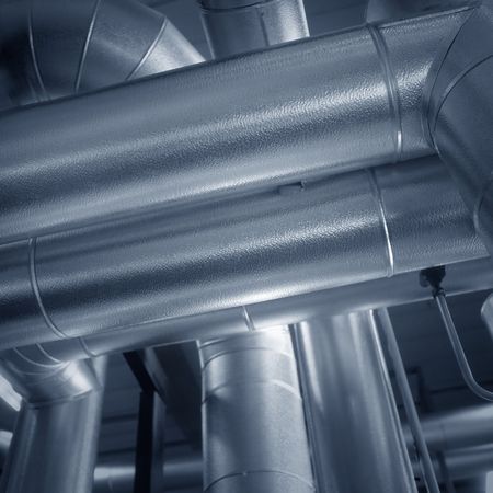 Big air duct pipesの写真素材