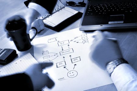 Business people planing