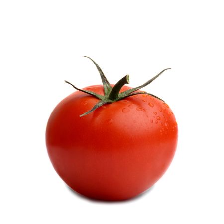 Tomato on white backgroundの写真素材
