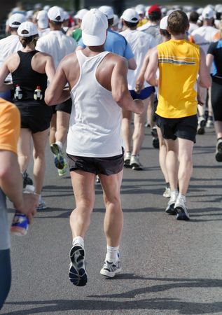 Marathon runnersの写真素材
