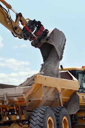 Excavation & Dump vehicleの写真素材