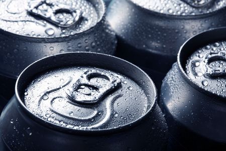 Aluminum cansの写真素材