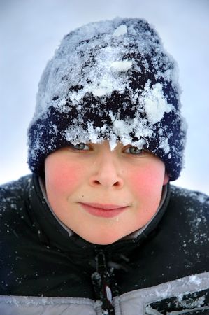 Portrait of a boy smilingの写真素材