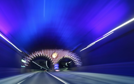Highway Tunnelの写真素材