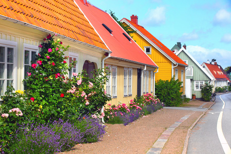 House, Bastad, Sweden, Scandinavia, Europeの写真素材