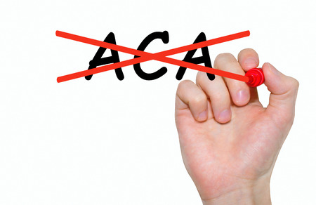 Hand writing inscription ACA with marker, conceptの写真素材
